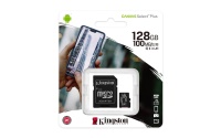 KINGSTON 128GB MICRO SD ADAP Class10 80mb/10mb sdcs 128GB HAFIZA KARTI
